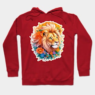 Beautiful Colorful Lion Hoodie